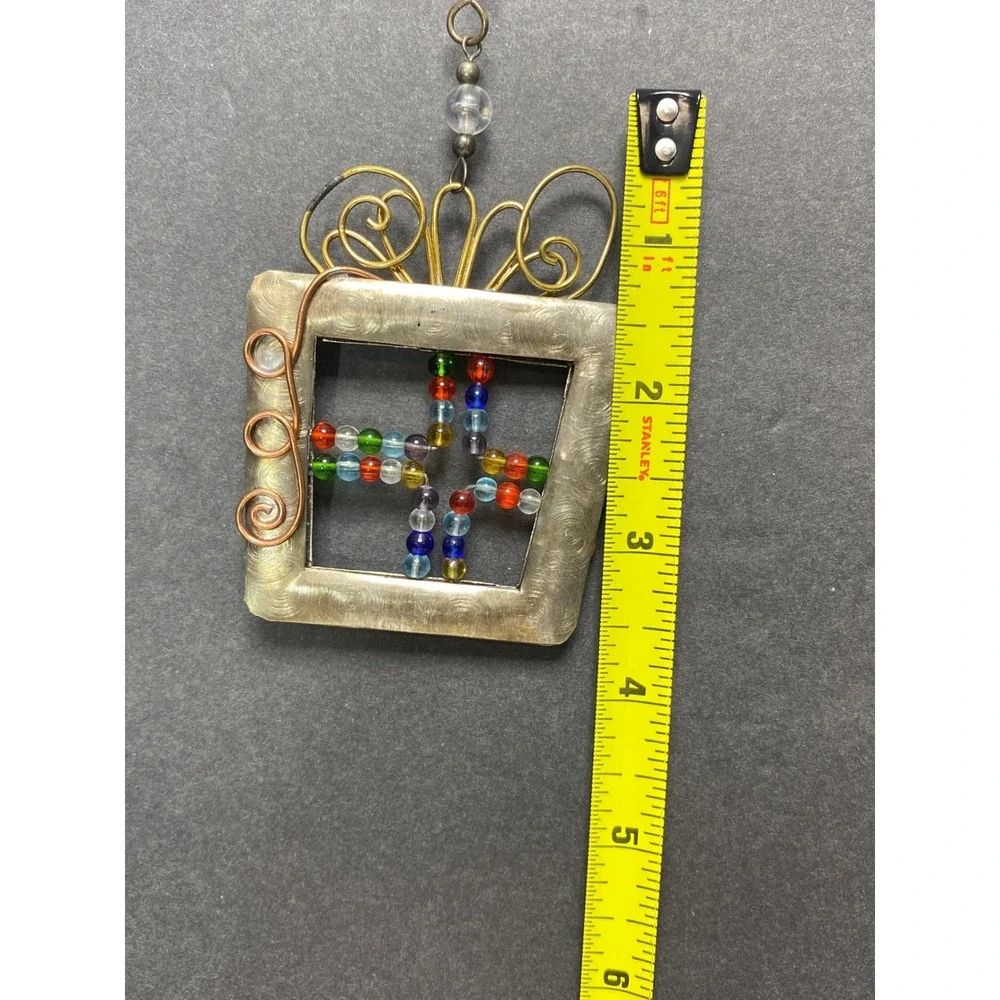 Handcrafted Beaded Gift Box Christmas Ornament Mix‎ Metals Brass Copper Metal